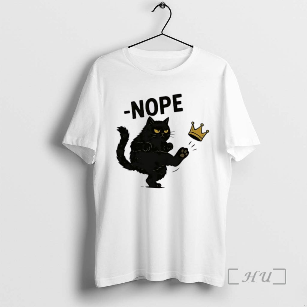Officials Black Cat No Kings In America Funny Political Meme T Shirt Sweater
