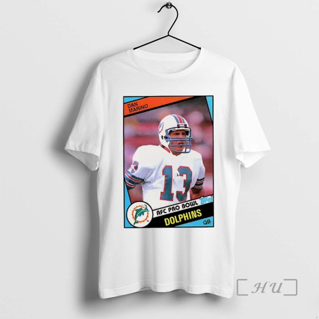 Officials Dan Marino Miami Dolphins Football Afc Pro Bowl Trading Card T Shirt Sweater