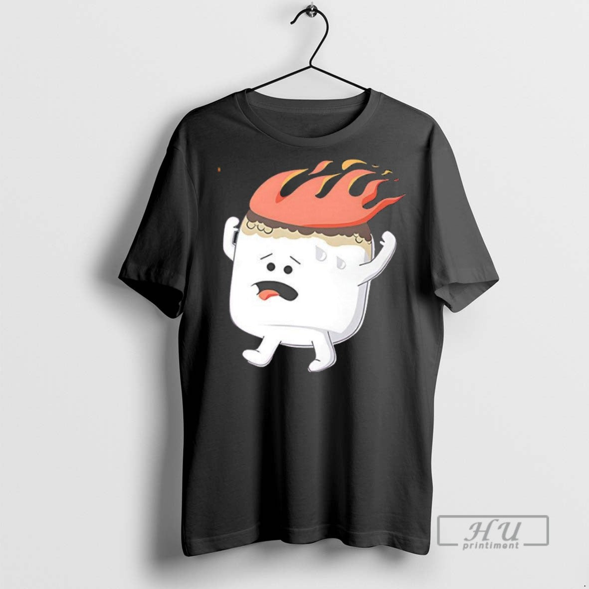 Officials Flaming Marshmallow T Shirt s Unisex , , , Long Sleeve Tee