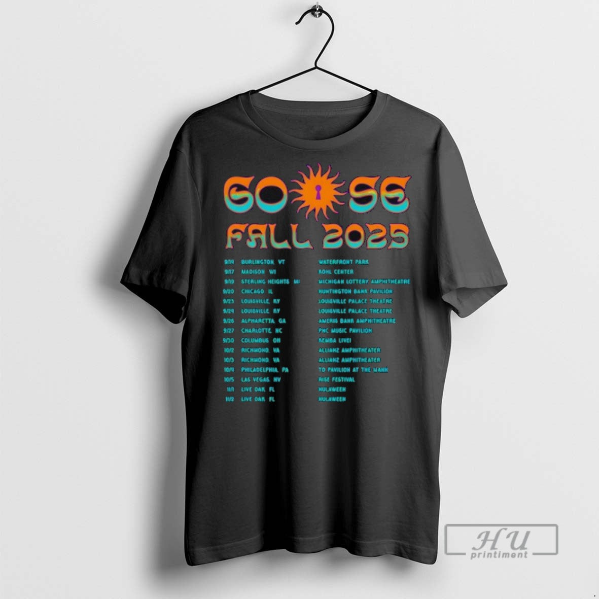 Officials Goose Turbulence Tour Tee Fall 2025 T Shirt s Unisex , , , Long Sleeve Tee