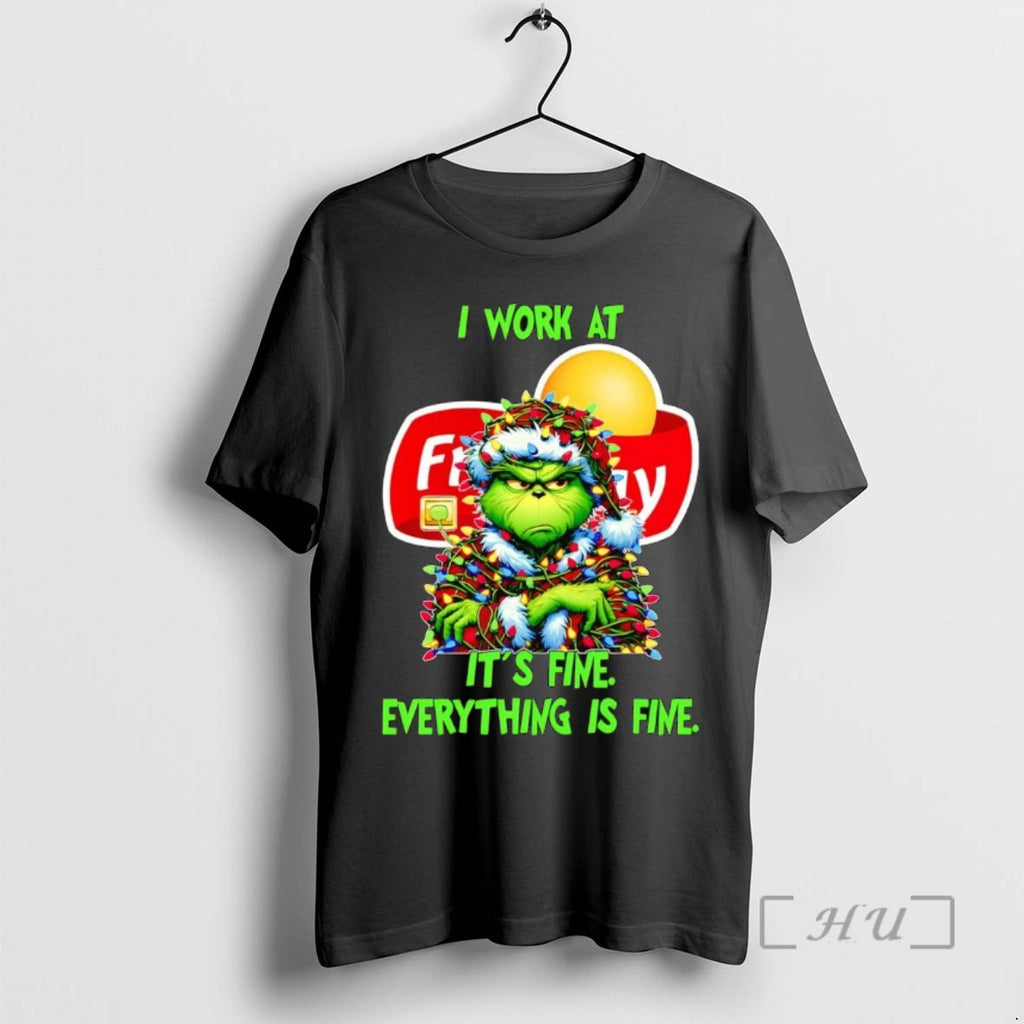 Officials Grinch I Work At Frito Lay Its Fine Everythings Fine Christmas Tee Shirt Sweater