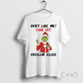 Officials Grinch Santa Hat Dont Like Me Fuck Off Problem Solver T Shirt Sweater