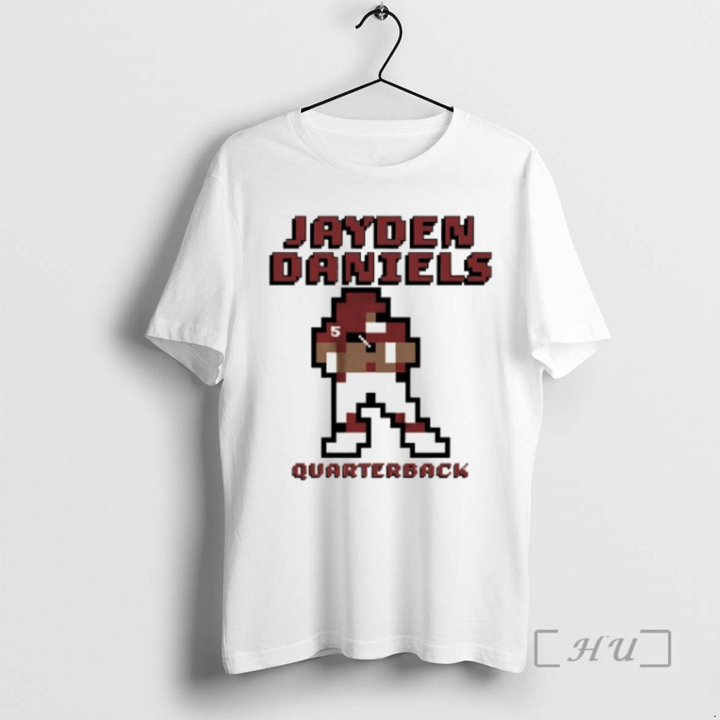 Officials Jayden Daniels Washington Commanders Quarterback Retro Baller T Shirt Sweater