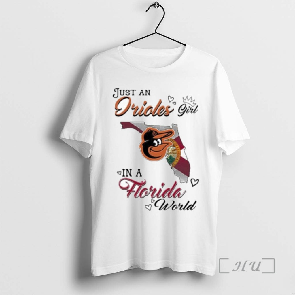 Officials Just A Baltimore Orioles Girl In A Florida World T Shirt Sweater