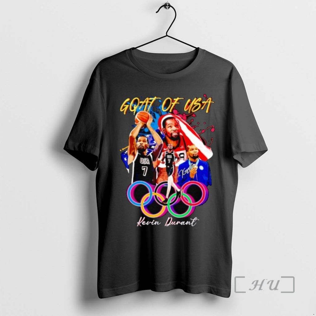 Officials Kevin Durant Goat Of Usa Olympic Logo Nba T Shirt Sweater