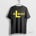 Officials Milwaukee Brewers Celebrate With L Flag T Shirt Sweater