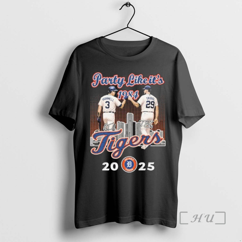 Officials Party Like Its 1984 Tigers Trammell X Skubal T Shirt Sweater