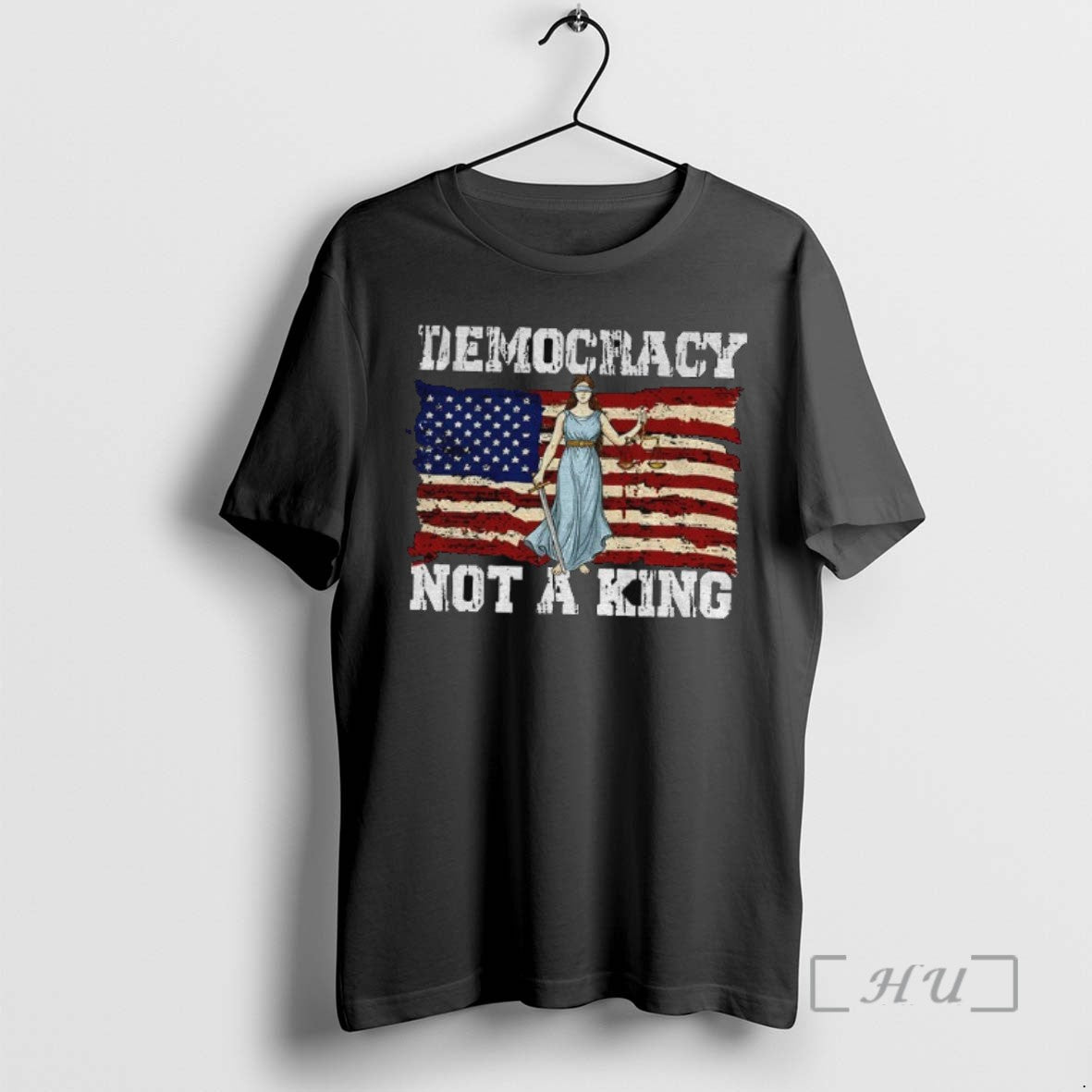 Officials Political Democracy Not A King American Flag T Shirt Sweater