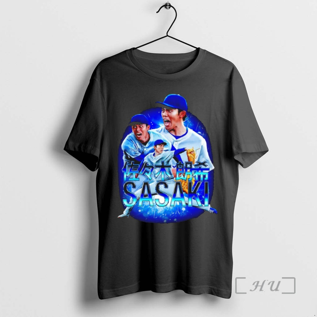 Officials Roki Sasaki Los Angeles Dodgers Starting Pitcher Graphic T Shirt Sweater