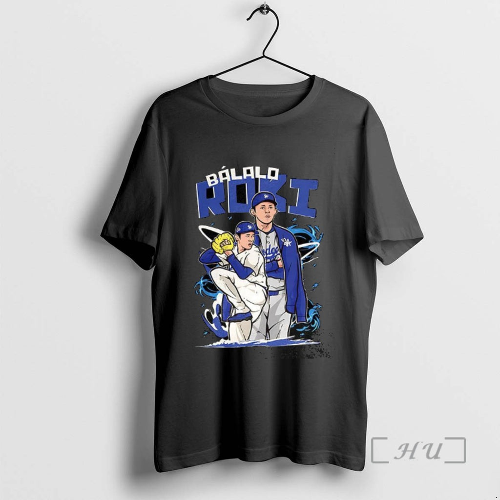 Officials Roki Sasaki Los Angeles Dodgers Baseball Bailalo Roki Graphic Tee Sweater