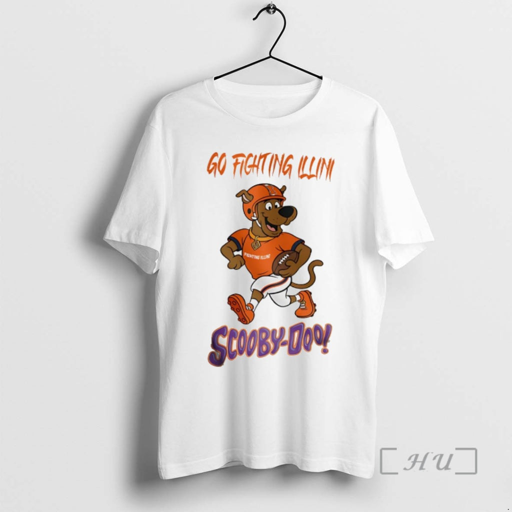 Officials Scooby Doo X Illinois Fighting Illini Go Illini Cartoon T Shirt Sweater