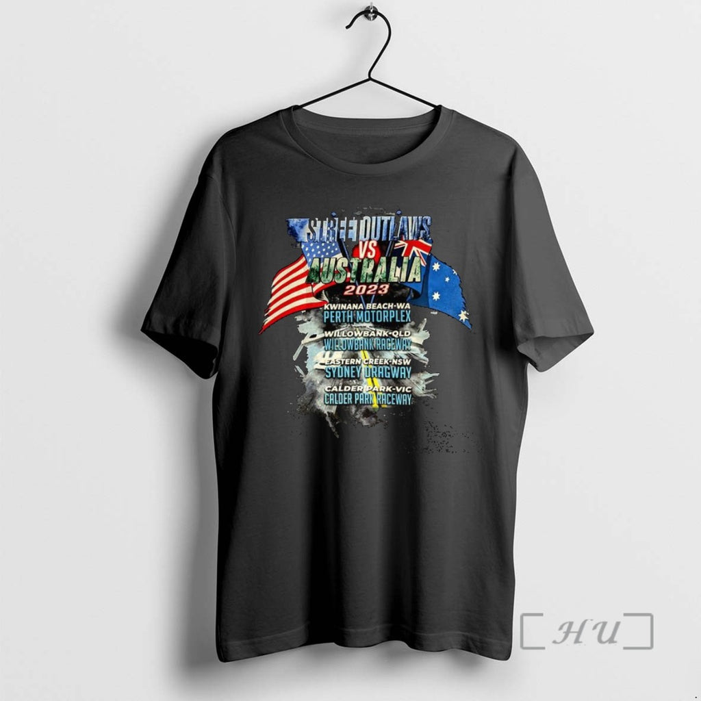 Officials Street Outlaws Usa Vs Australia Flag T Shirt Sweater