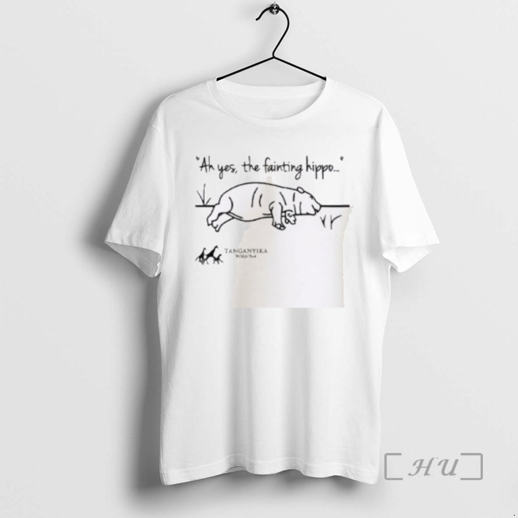 Officials Tanganyika Wildlife Park Fainting Hippo T Shirt Sweater