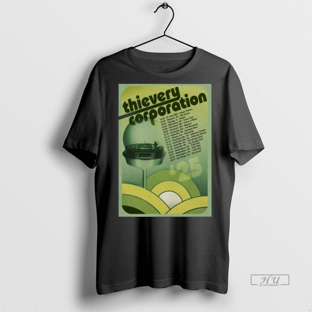 Officials Thievery Corporation Midwest And South American 2025 Tour Long Sleve T Shirt Sweater