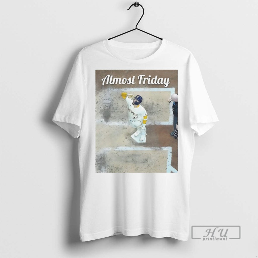 Officials William Contreras Milwaukee Brewers Almost Friday T Shirts s Unisex , , , Long Sleeve Tee