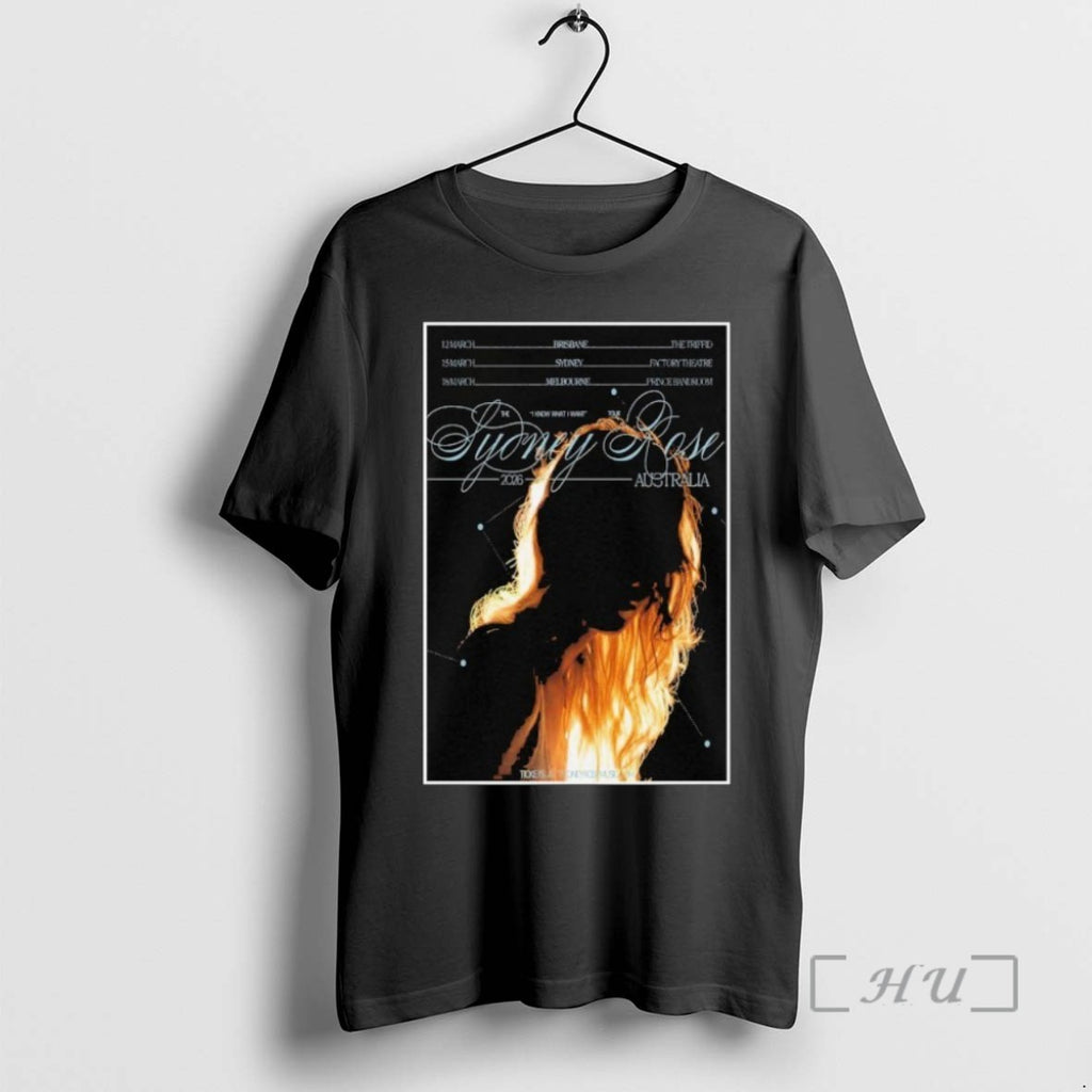 Officials Sydney Rose 2026 Australia Tour T Shirt Sweater