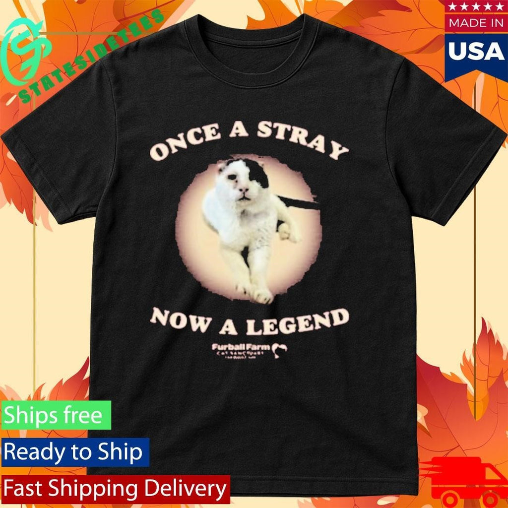 Once A Stray Now A Legend Furball Farm Abraham Shirt Unisex , , , Long Sleeve Tee