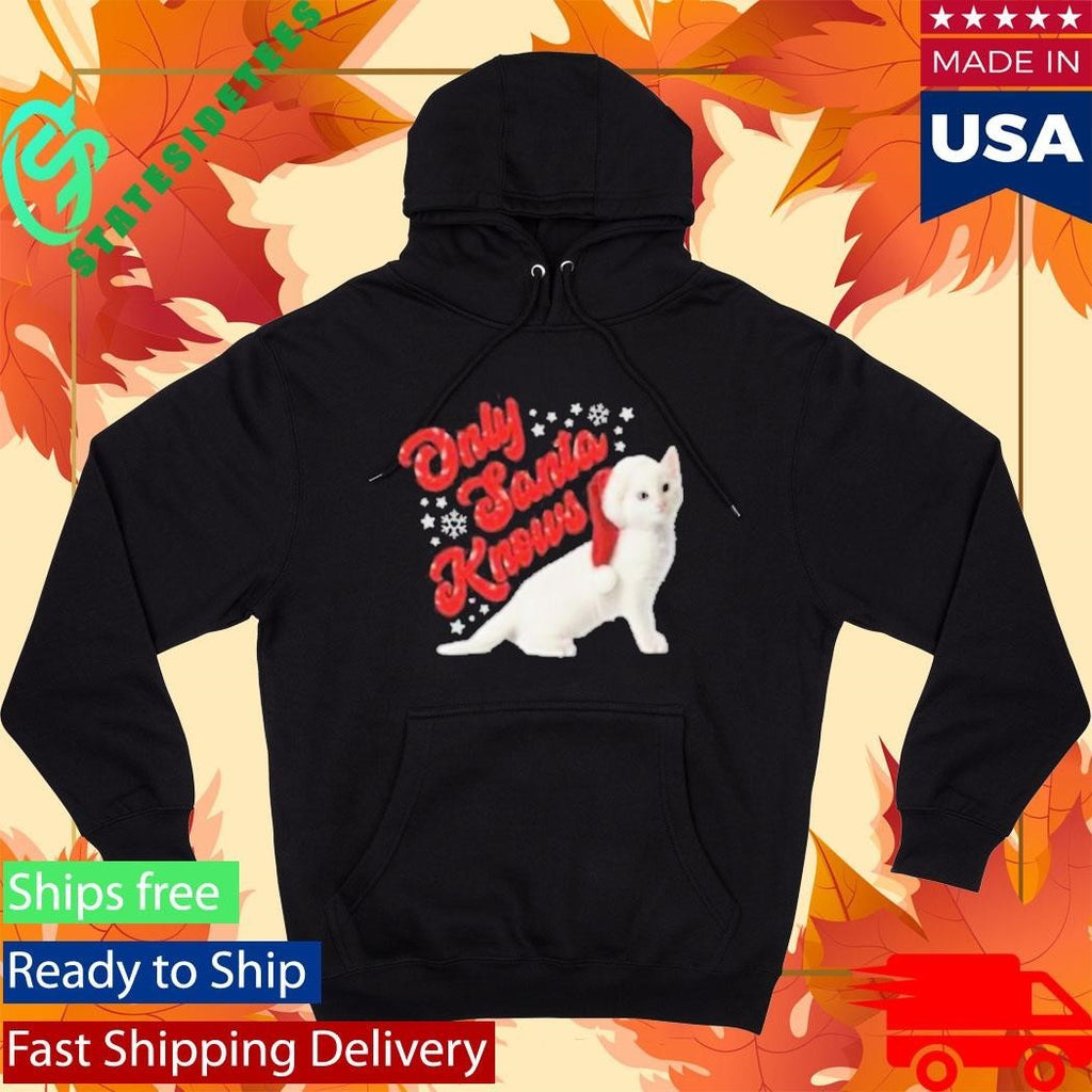 Only Santa Knows Beanie Delta Goodrem Shirt Unisex , , , Long Sleeve Tee