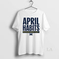 Original 2025 April Habits Michigan Wolverines Basketball