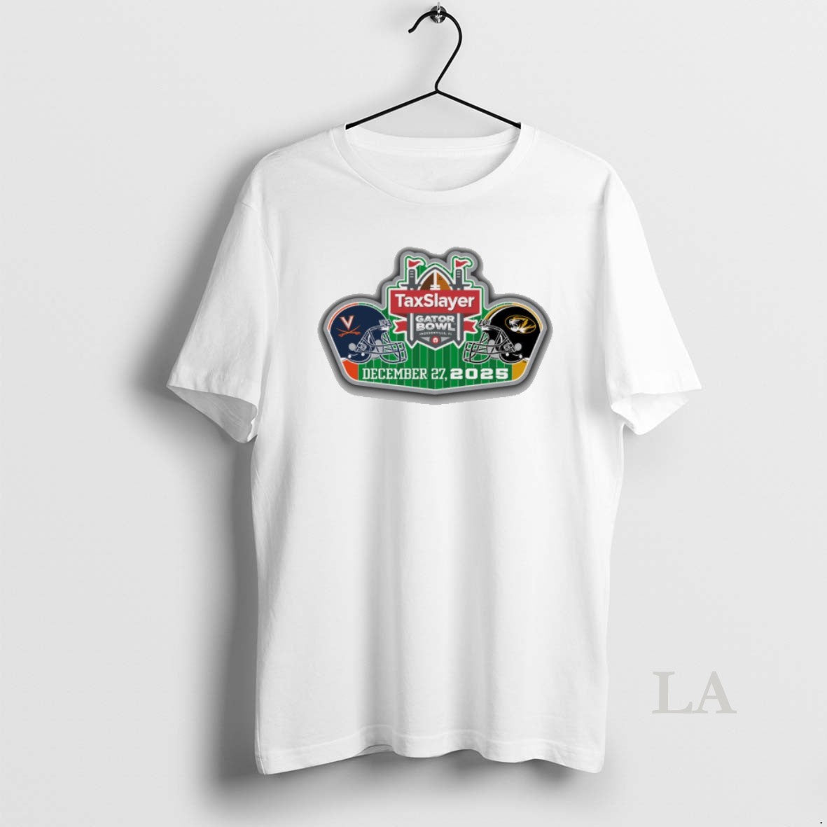 Original 2025 Taxslayer Gator Bowl Virginia Cavaliers Vs Missouri Tigers Commemorative December 27 Logo