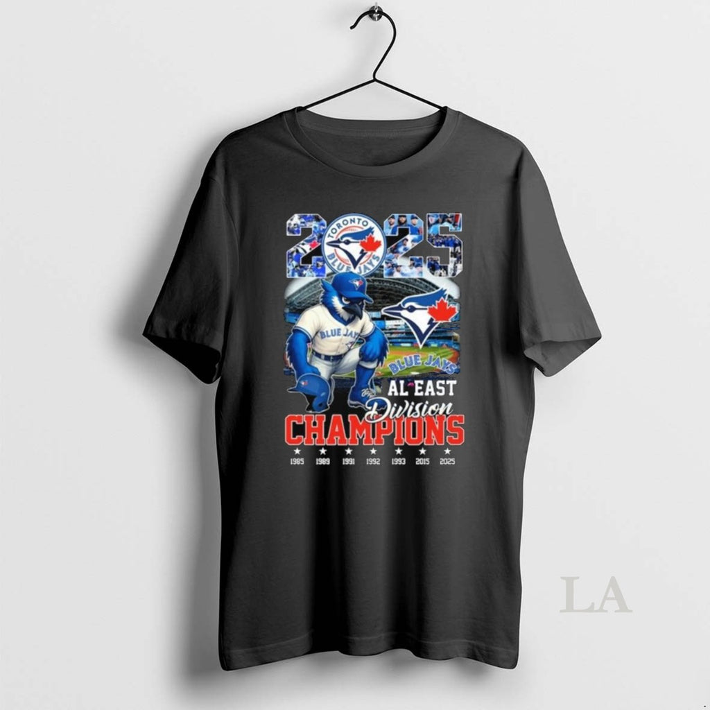 Original 2025 Toronto Blue Jays Mascot Al East Division Champions Long Sleve