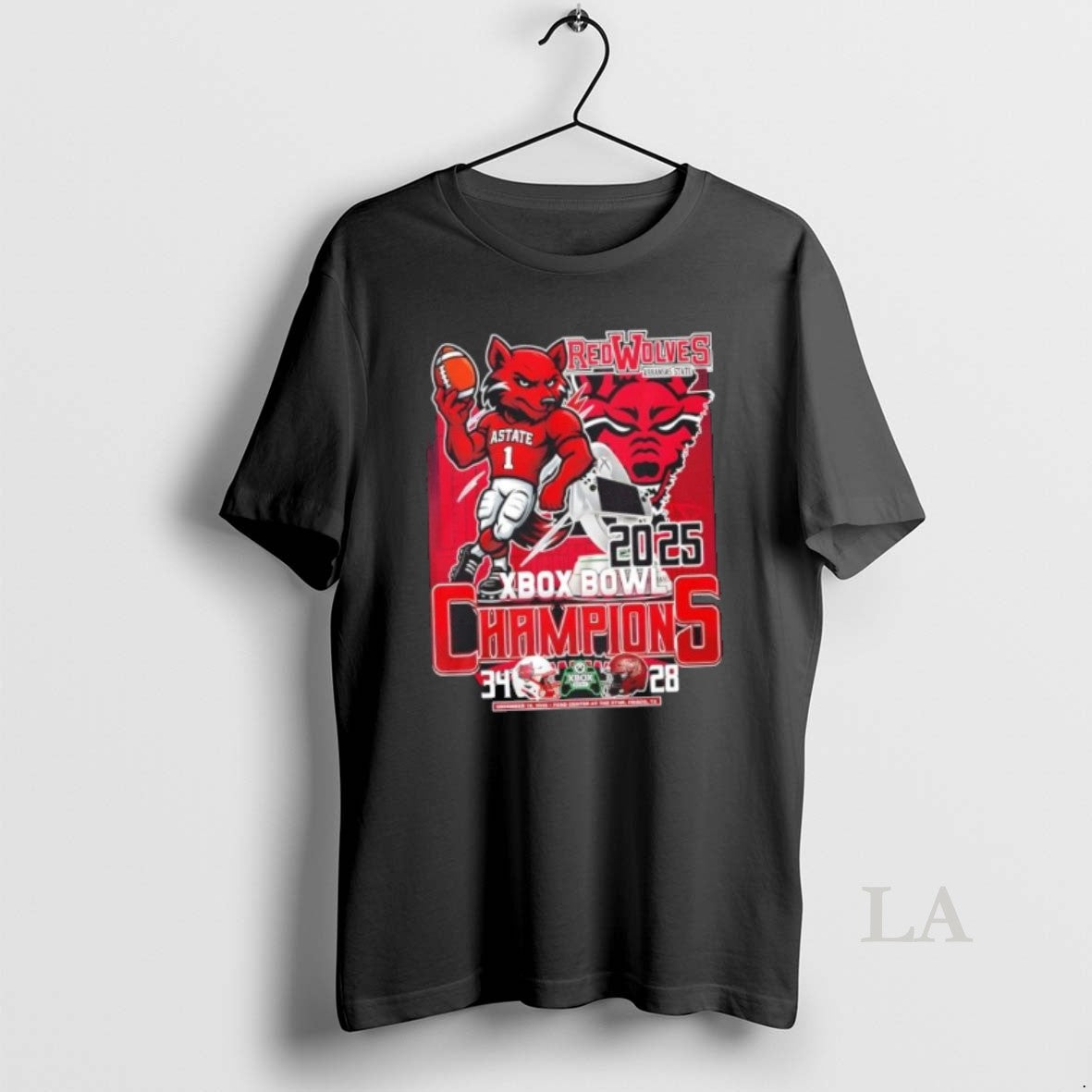 Original 2025 Xbox Bowl Champions Red Wolves Arkansas State Mascot