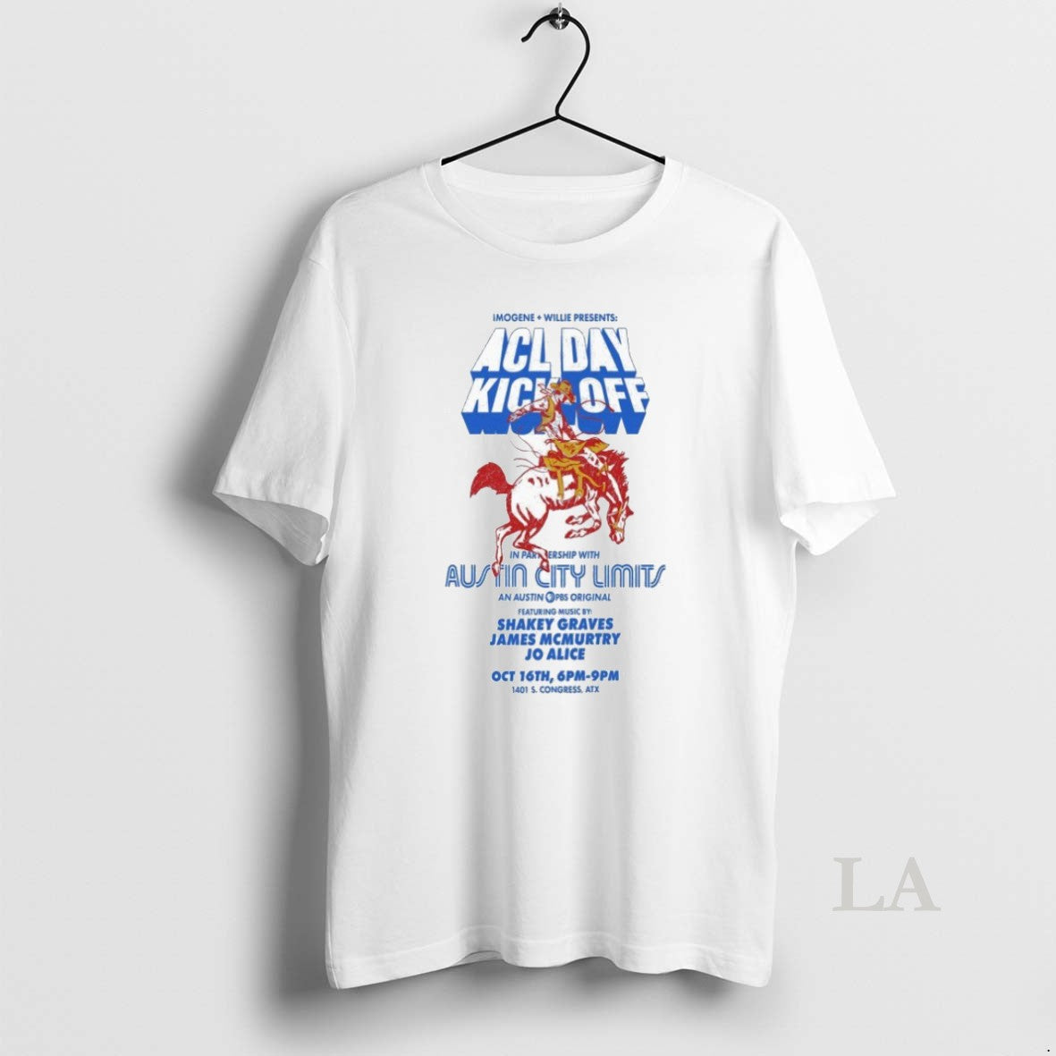 Original Acl Day Kick Off Austim City Limits October 16 2025 Imogene Willie Texas Cowboy Unisex , , , Long Sleeve Tee