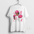Original American Women Black African Fight Breast Cancer Pink Ribbon
