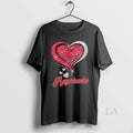 Original Arkansas Razorbacks Football In Glitter Heart Fans