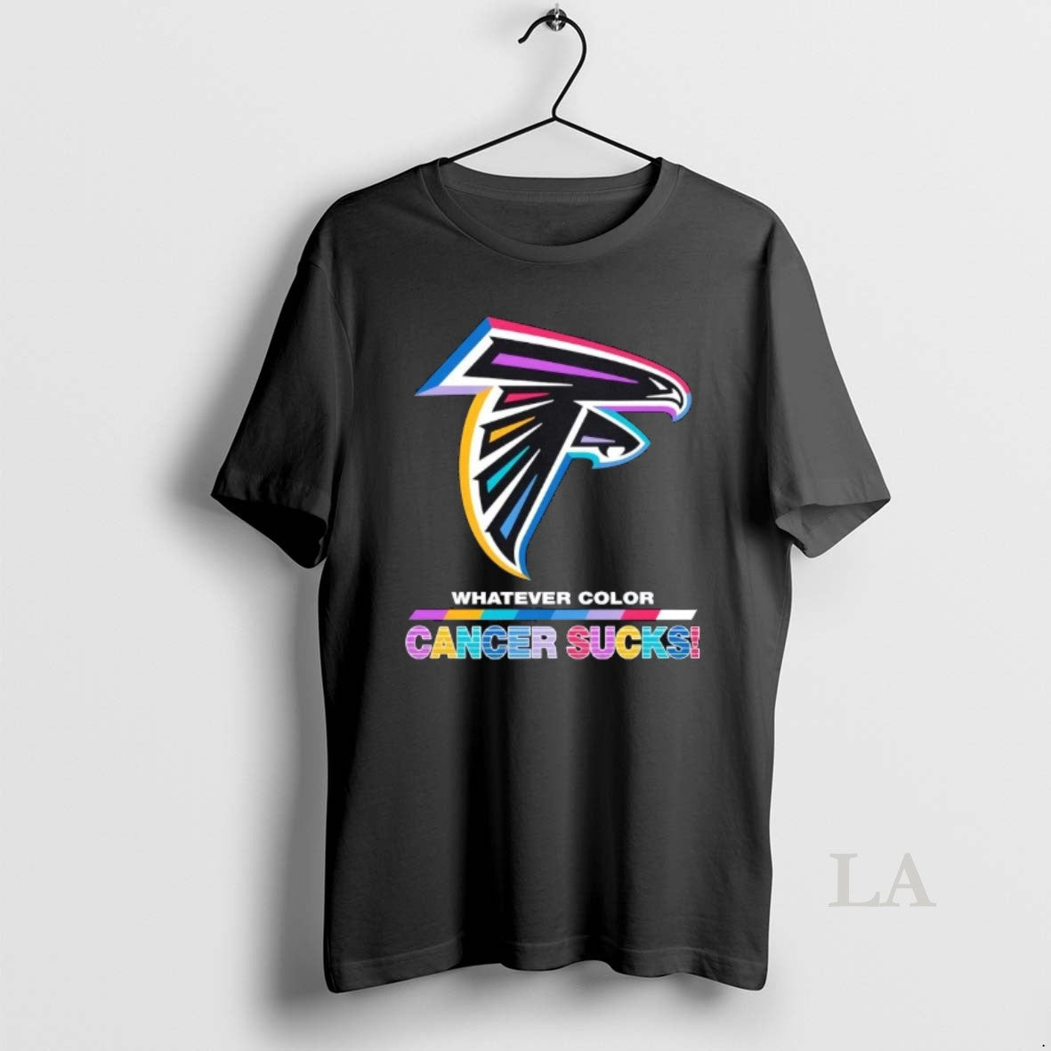 Original Atlanta Falcons Football Whatever Color Cancer Sucks Logo Colors