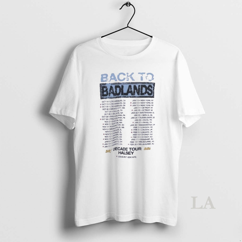 Original Back To Badlands 2025 Decade Tour Schedule