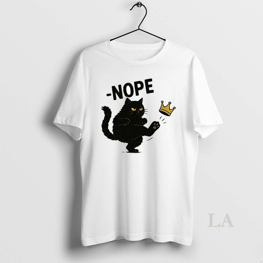 Original Black Cat No Kings In America Funny Political Meme