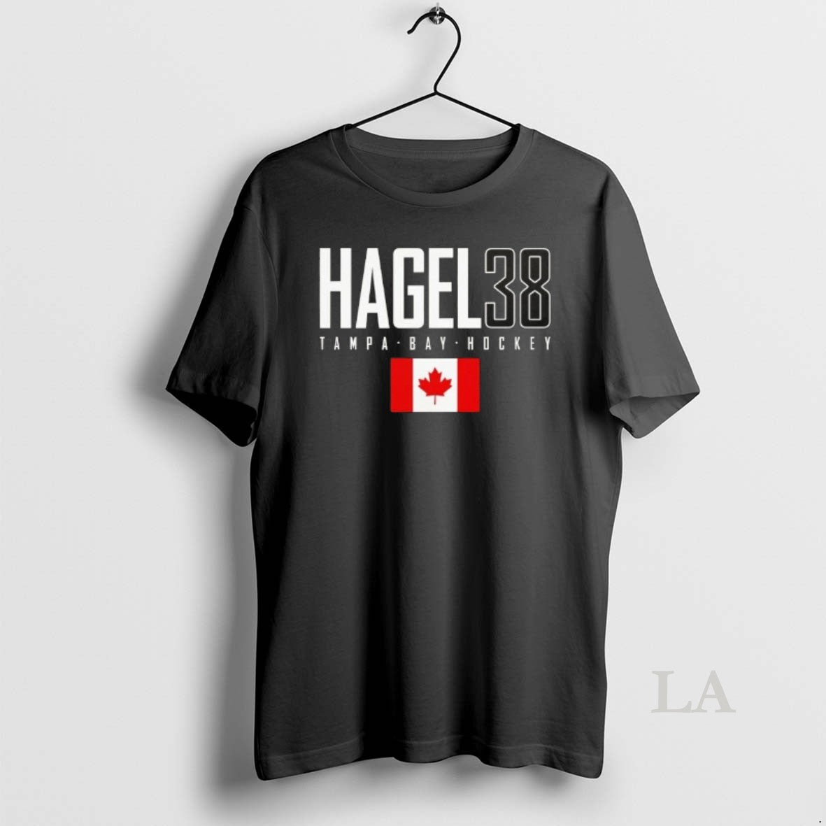 Original Brandon Hagel 38 Tampa Bay Lightning Canada Flag Elite