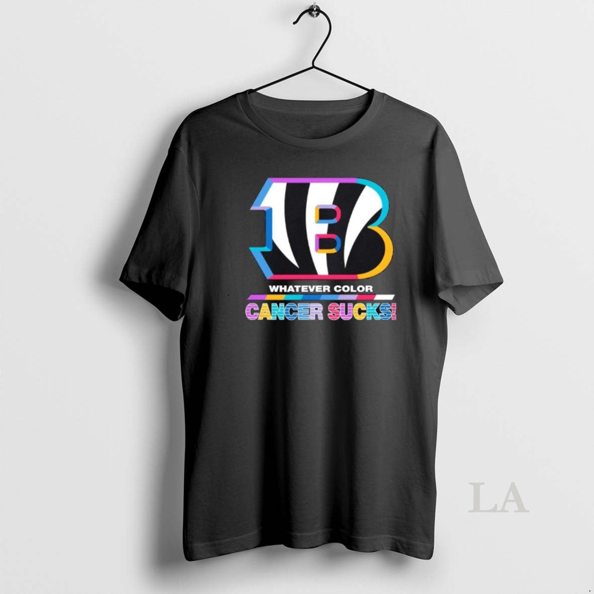 Original Cincinnati Bengals Football Whatever Color Cancer Sucks Logo Colors