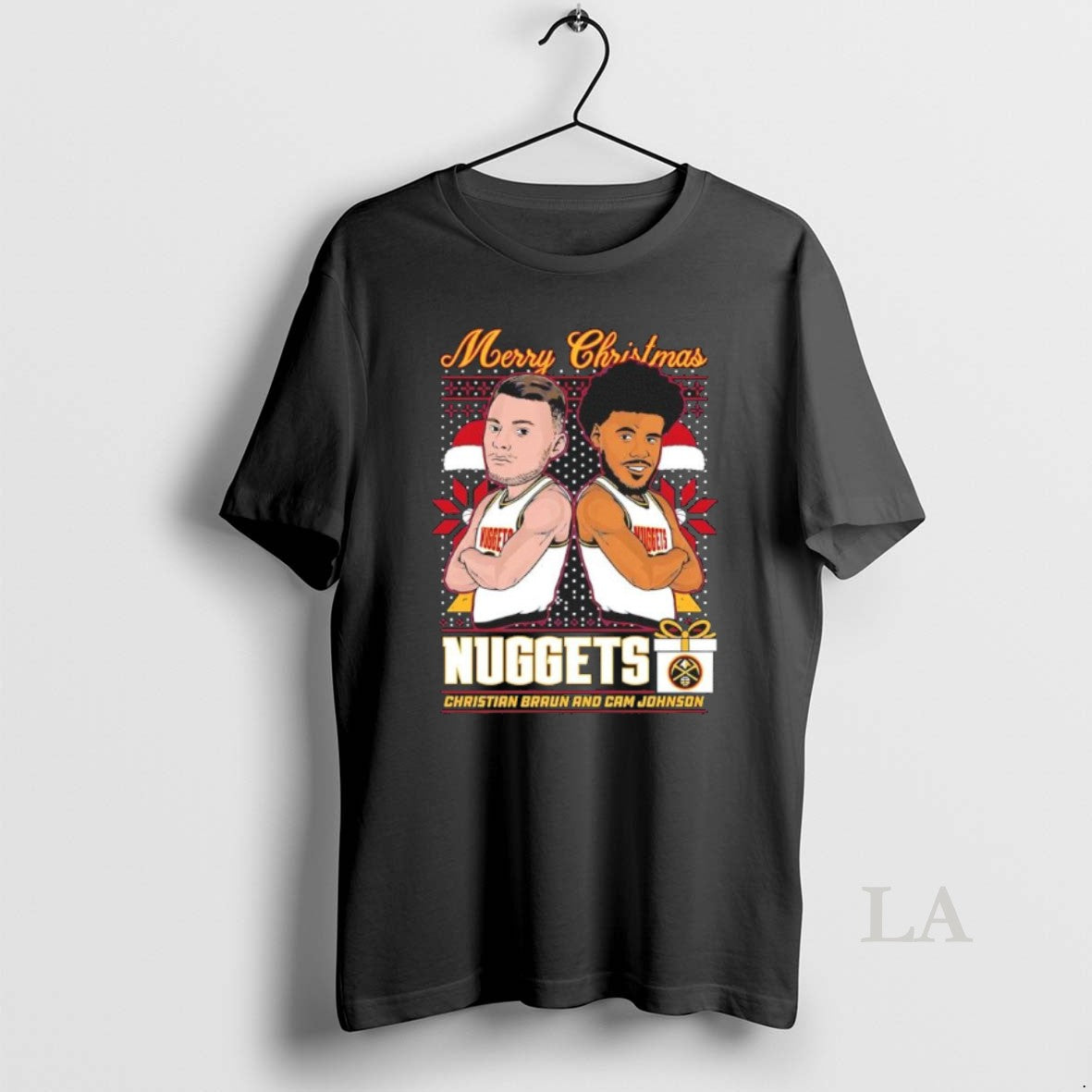 Original Denver Nuggets Christmas Christian Braun And Cameron Johnson