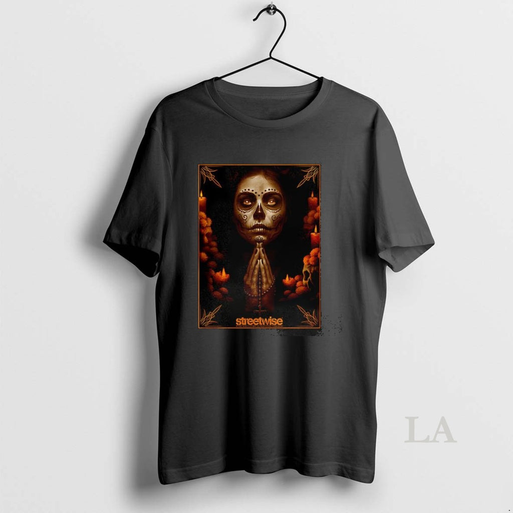 Original Dia De Los Muertos Calavera Catrina Style Marigold Flower Halloween