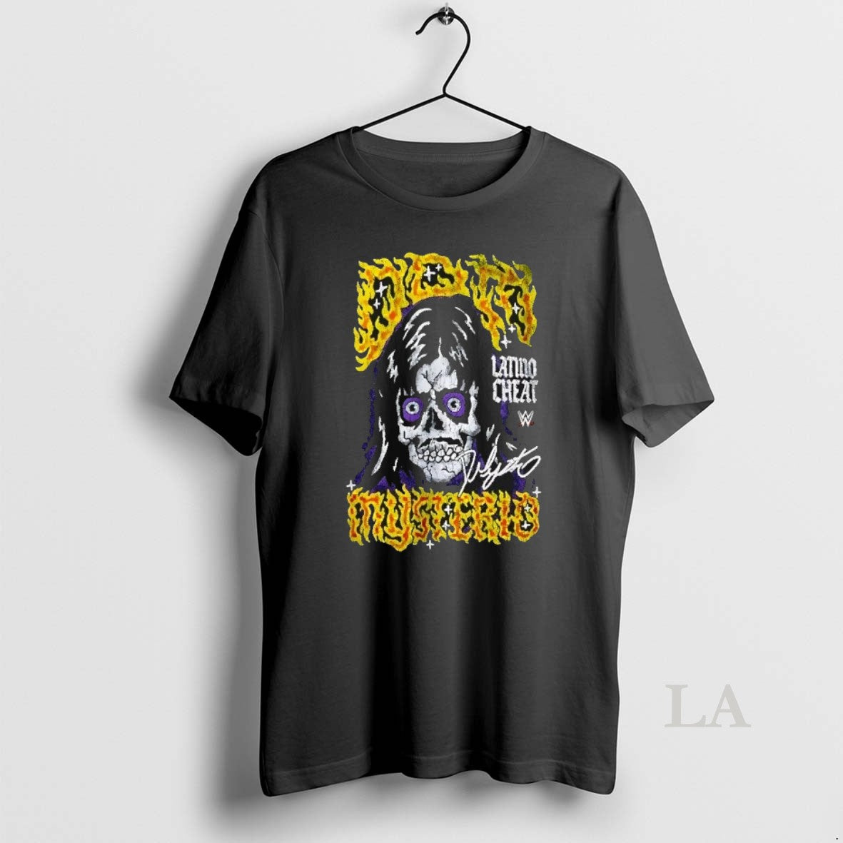 Original Dominik Mysterio Tattoo Skull Signature