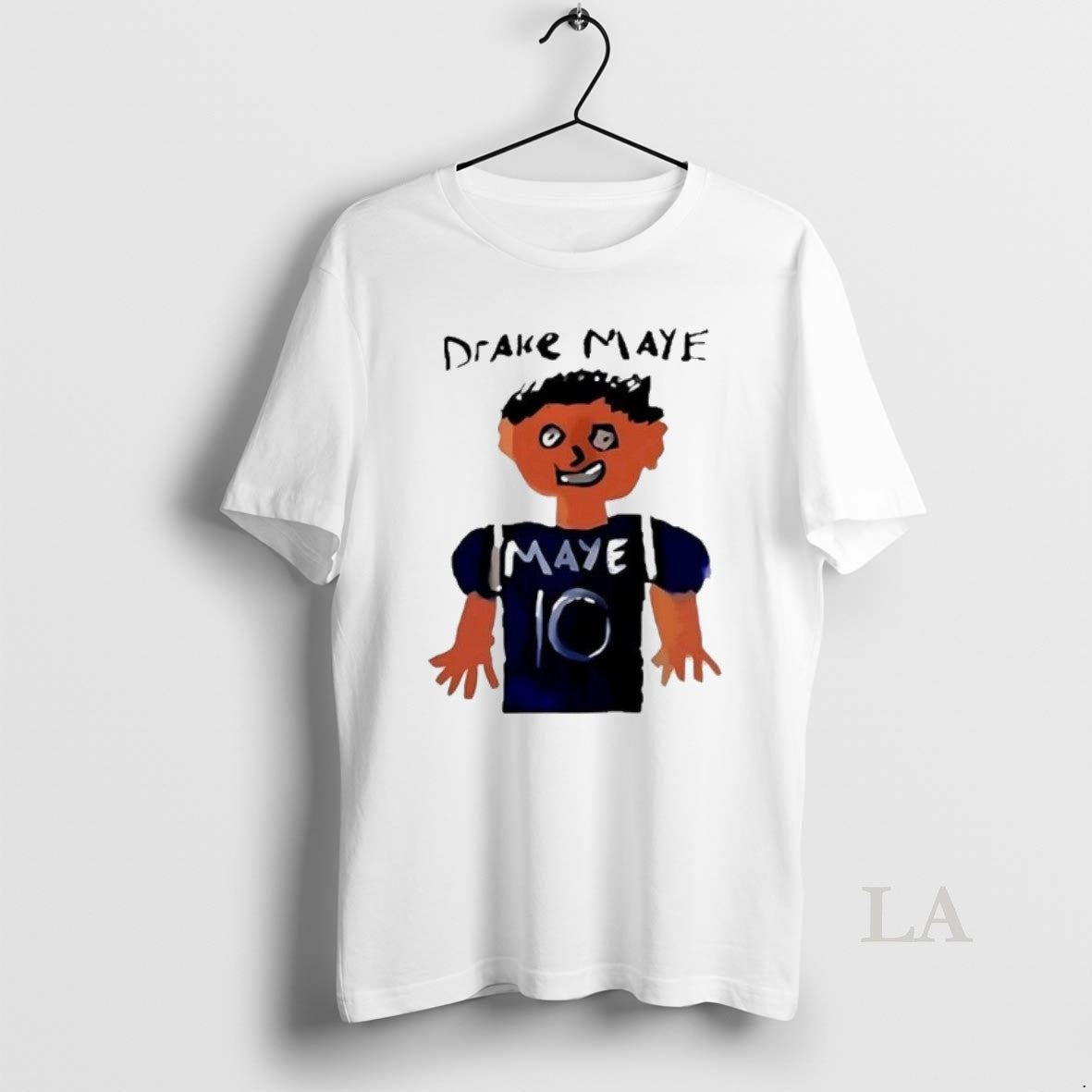 Original Drake Maye New England Patriots Football Number 10 Draw