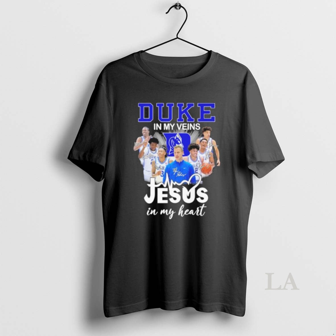 Original Duke Mens Basketball In My Veins Jesus In My Heart