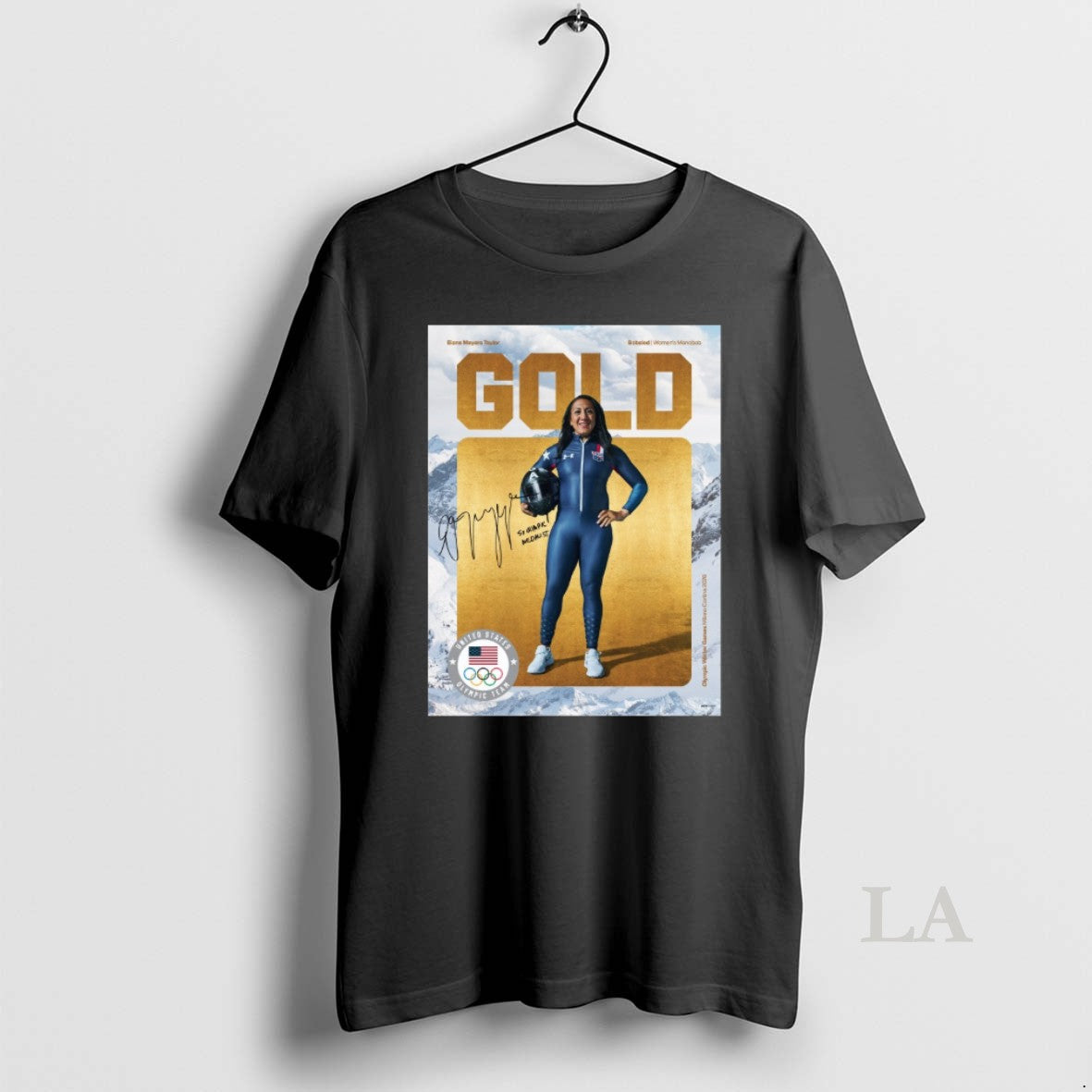 Original Elana Meyers Taylor Bobsled Womens Monobob Gold 5x Olympics Medalist