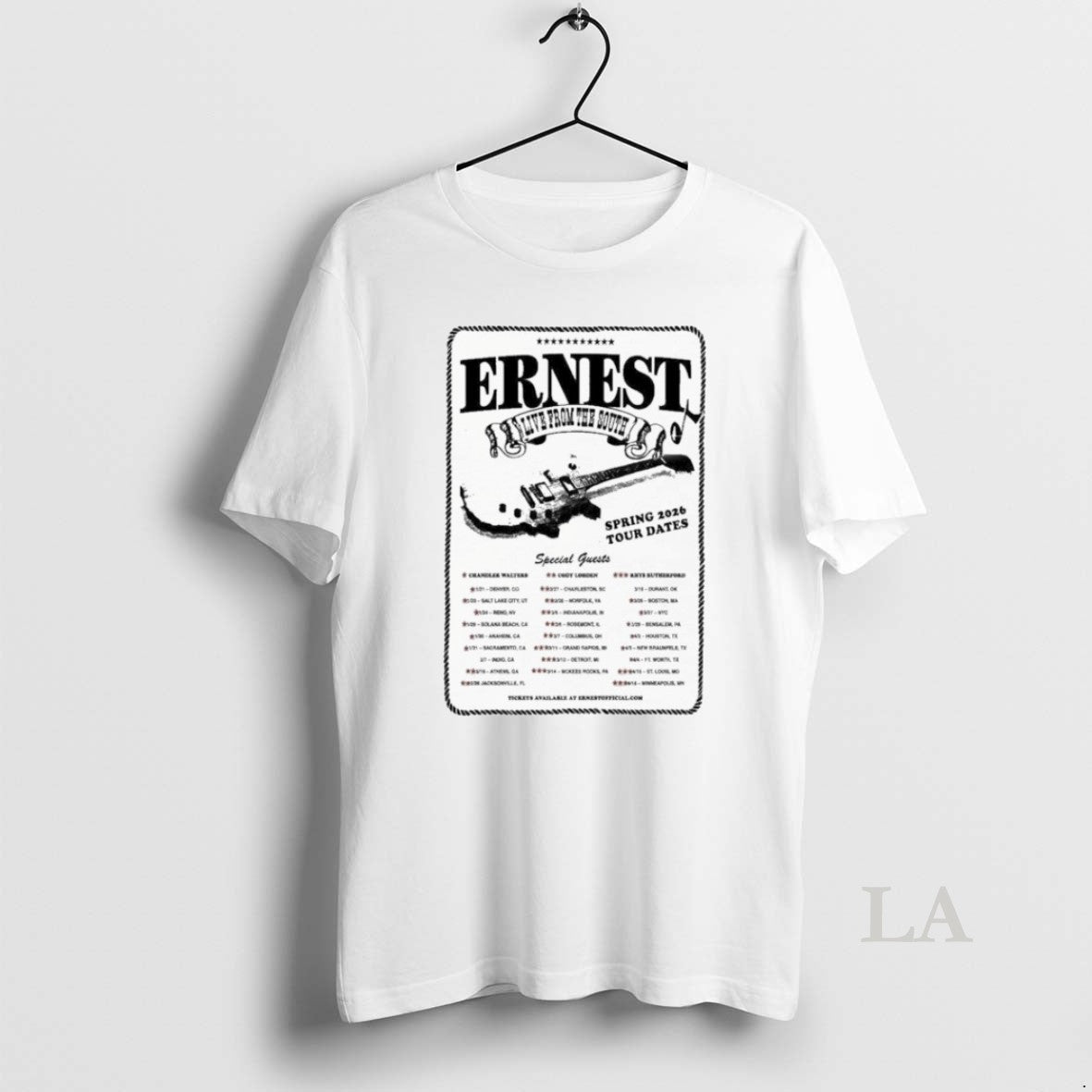 Original Ernest Live From The South Spring Tour 2026 Dates