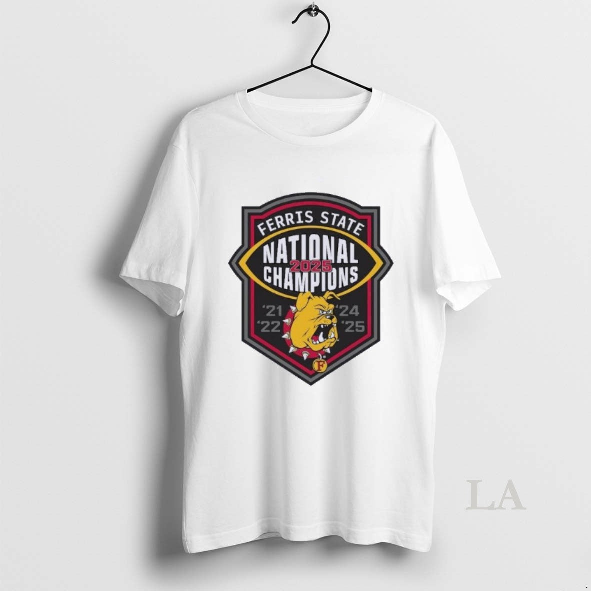 Original Ferris State Bulldogs Ncaa Division Ii National Championship 5 Time