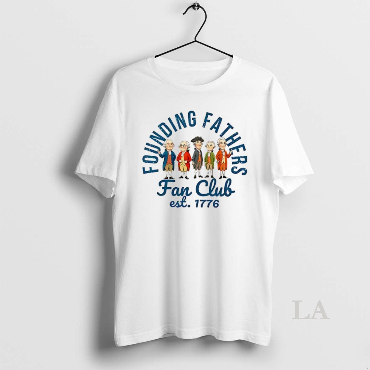 Original Founding Fathers Fan Club Est 1776 Cartoon