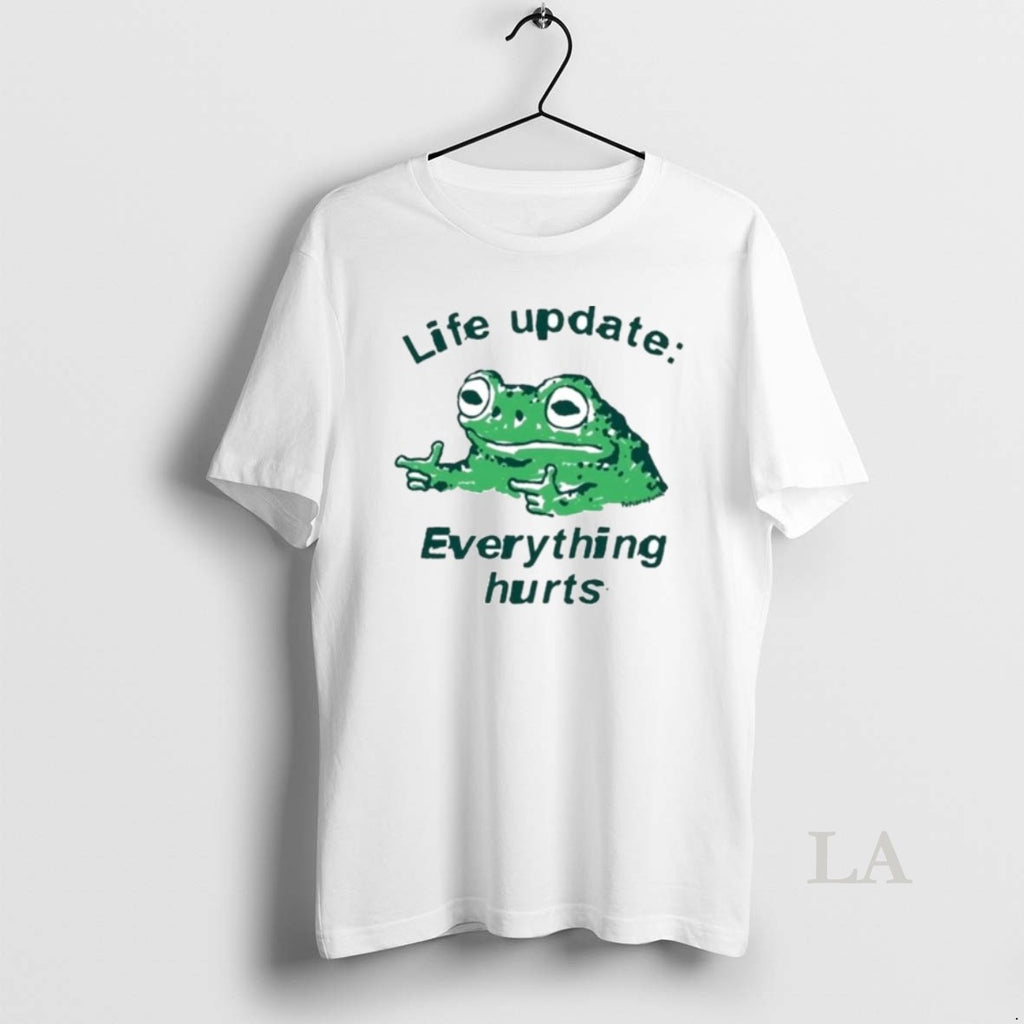 Original Frog Life Update Everything Hurts Ornaments