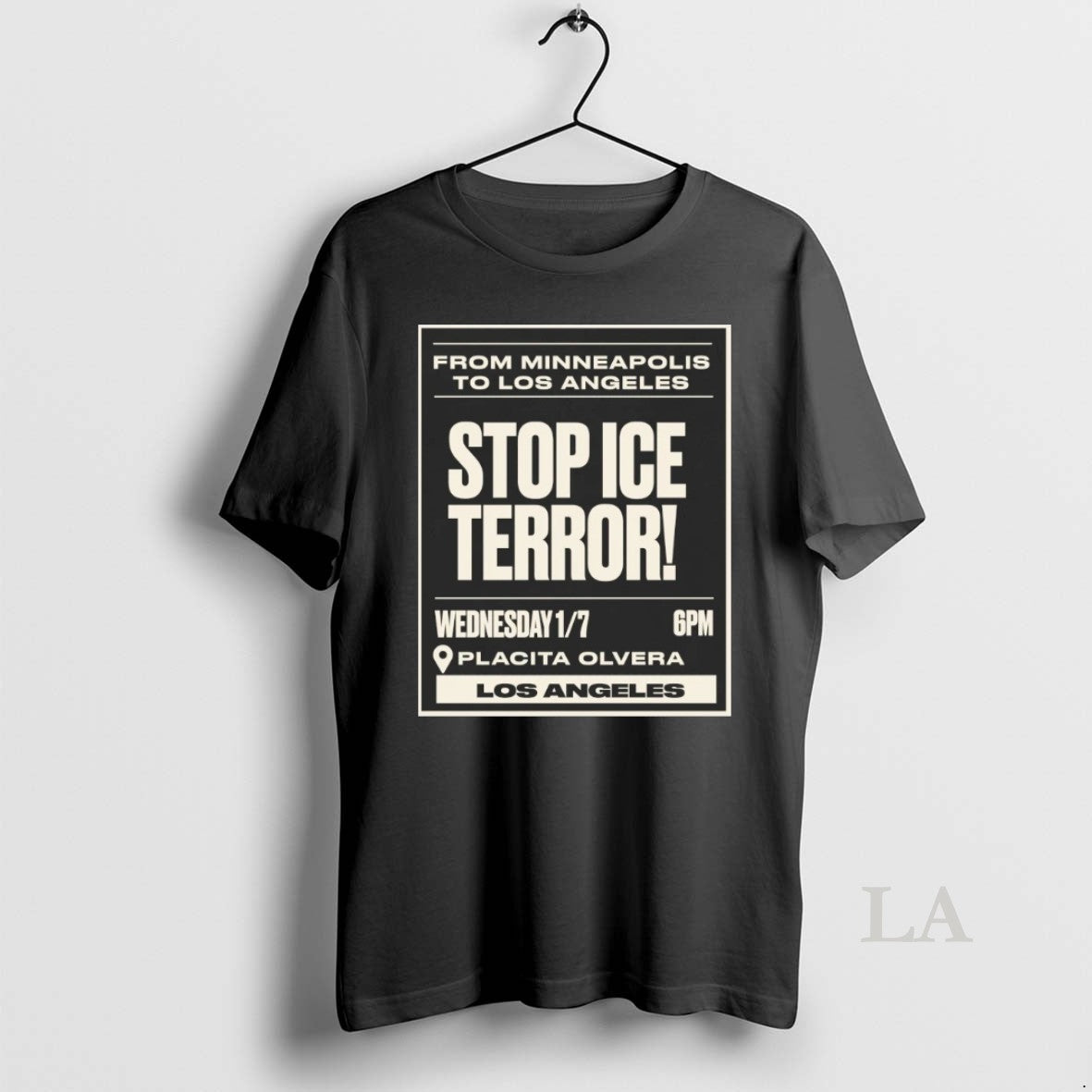 Original From Minneapolis To Los Angeles Stop Ice Terror Placita Olvera Los Angeles