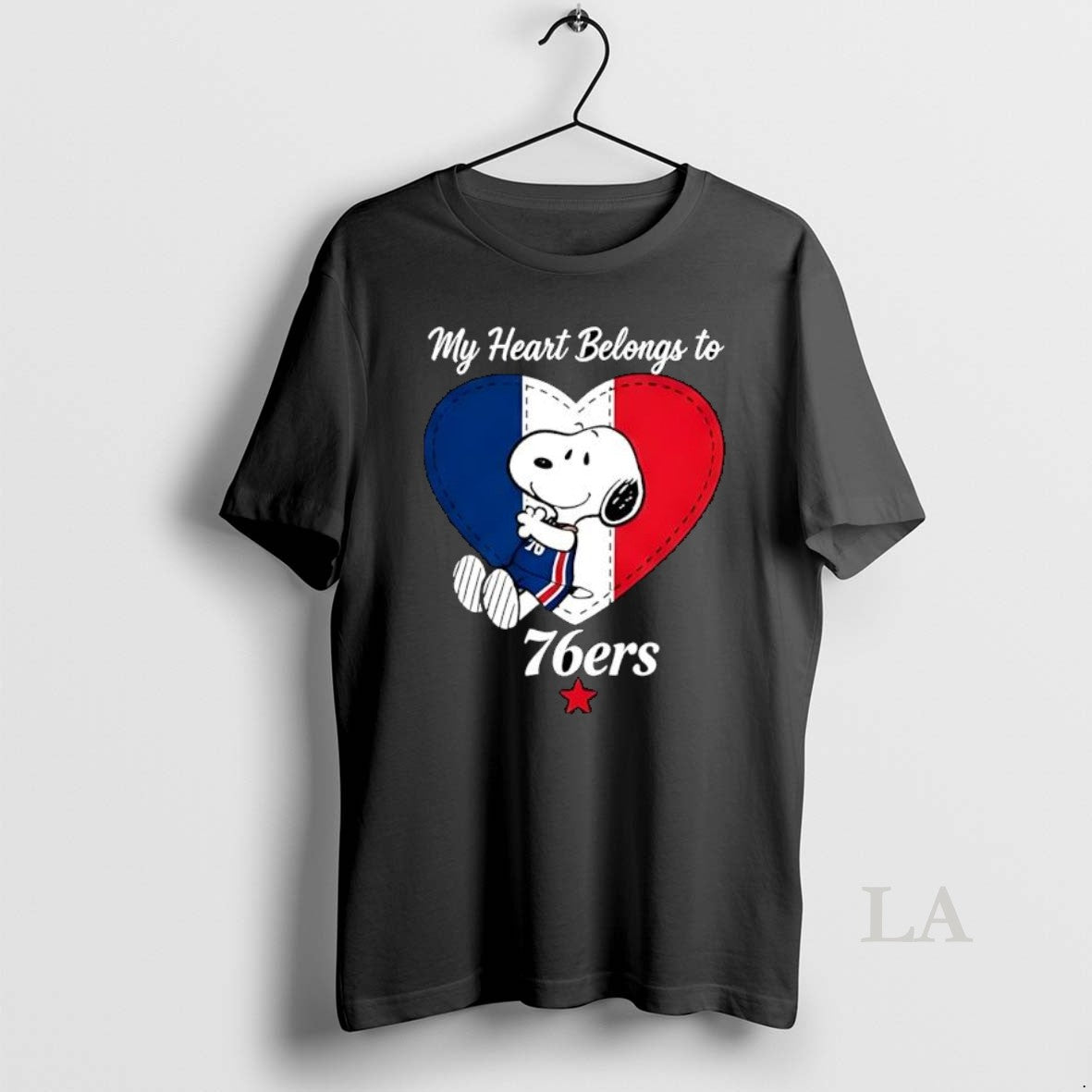 Original Funny Philadelphia 76ers X Snoopy Cartoon Valentine 2026