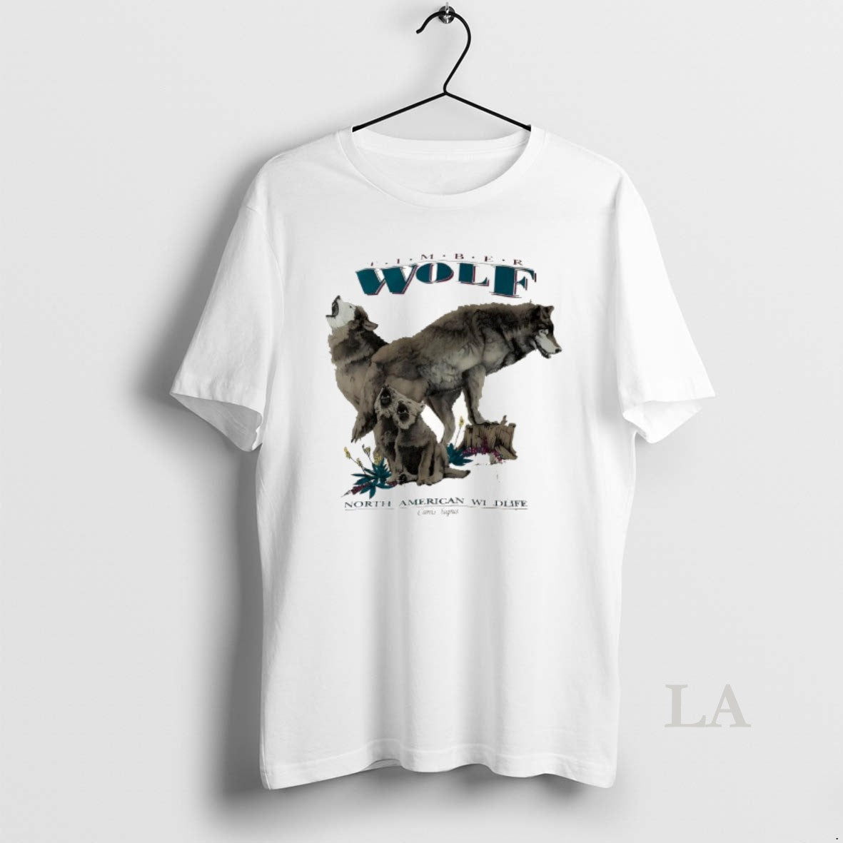 Original Funny Timber Wolf North American Wildlife