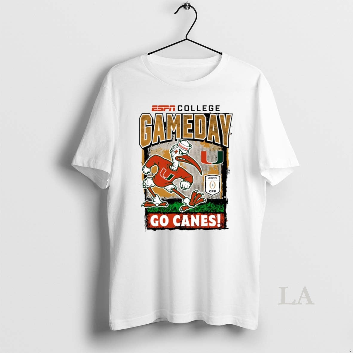 Original Gameday 2025 2026 Collge Football Playoff Miami Hurricanes Mascot Circle