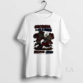 Original Georgia Bulldogs Vs Ole Miss Rebels Ncaa Football Artwork Mascots Fight Retro
