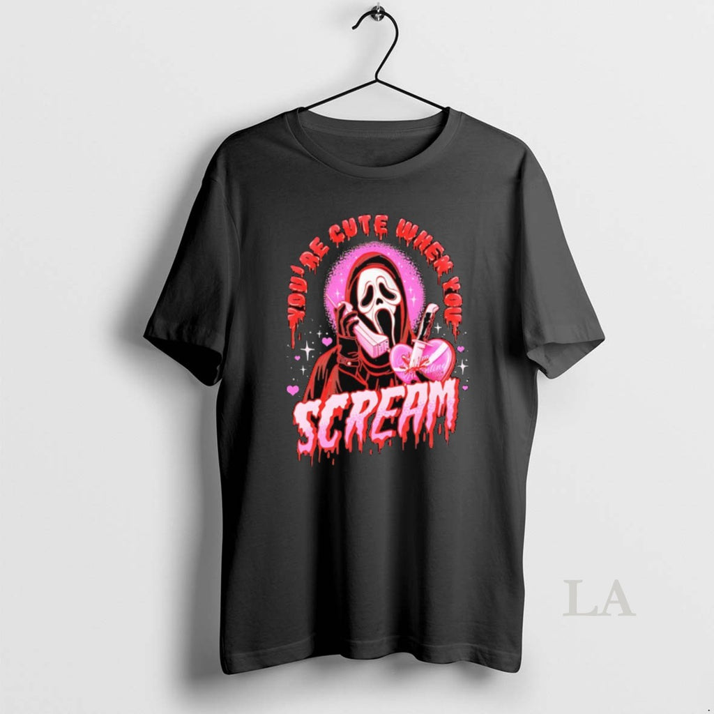 Original Ghostface Scream Horror Movie Youre Cute When You Scream